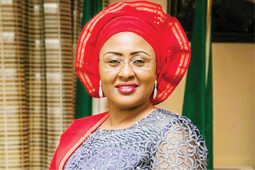 Aisha Buhari denies divorcing Buhari as Kperogi apologises