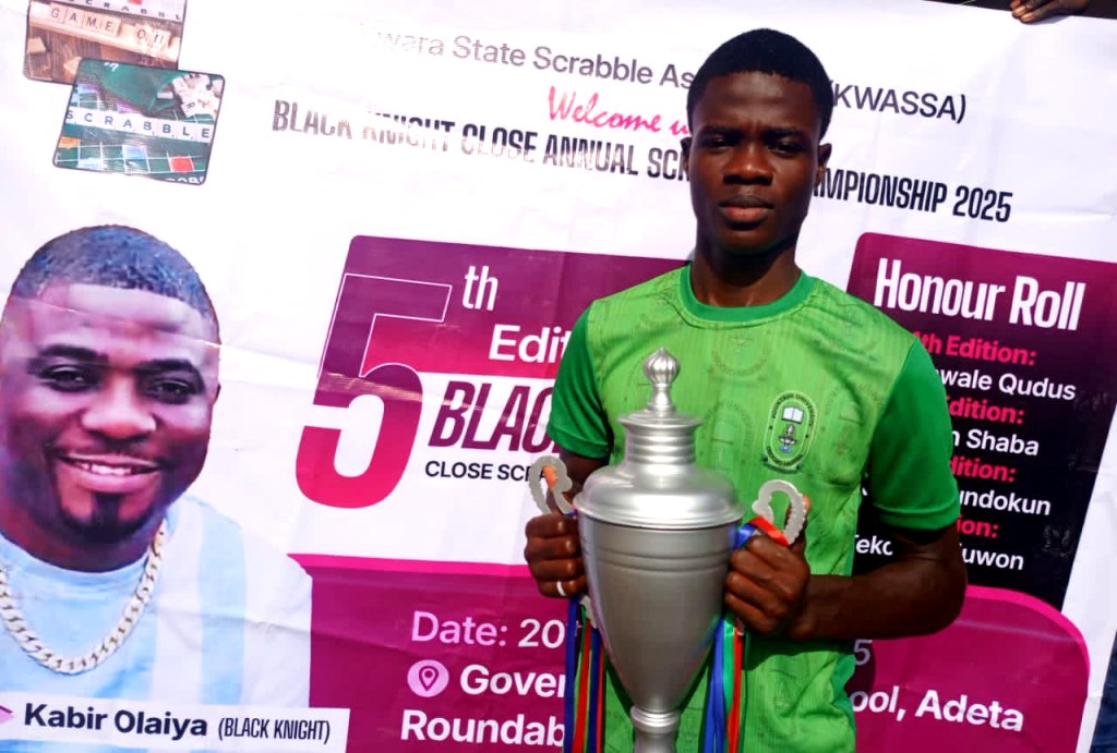 Boluwatife wins 5th Black Knight Closed Scrabble Tourney in&nbsp;Kwara